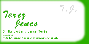 terez jencs business card